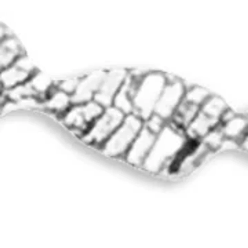 Sterling Silver Butterfly Twist Chain Bracelet