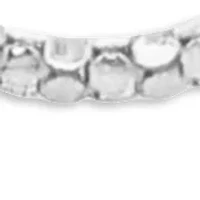 Sterling Silver Polished Popcorn Chain Necklace