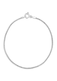 Sterling Silver Wheat Chain Bracelet