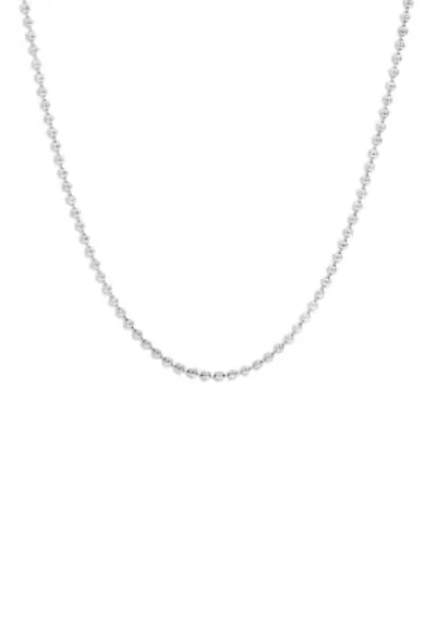 Sterling Silver Shotbead Chain Necklace