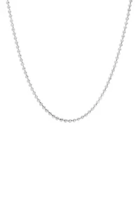 Sterling Silver Shotbead Chain Necklace