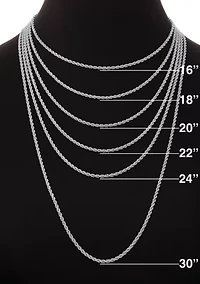 Sterling Silver Shotbead Chain Necklace