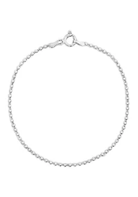 Sterling Silver Shotbead Chain Bracelet