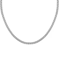 Silver Plated Round Chain Boxed 18" Necklace