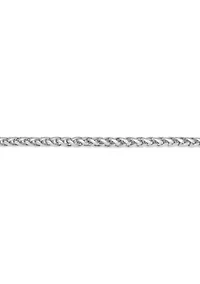 Fine Silver Plated Franco Chain Necklace