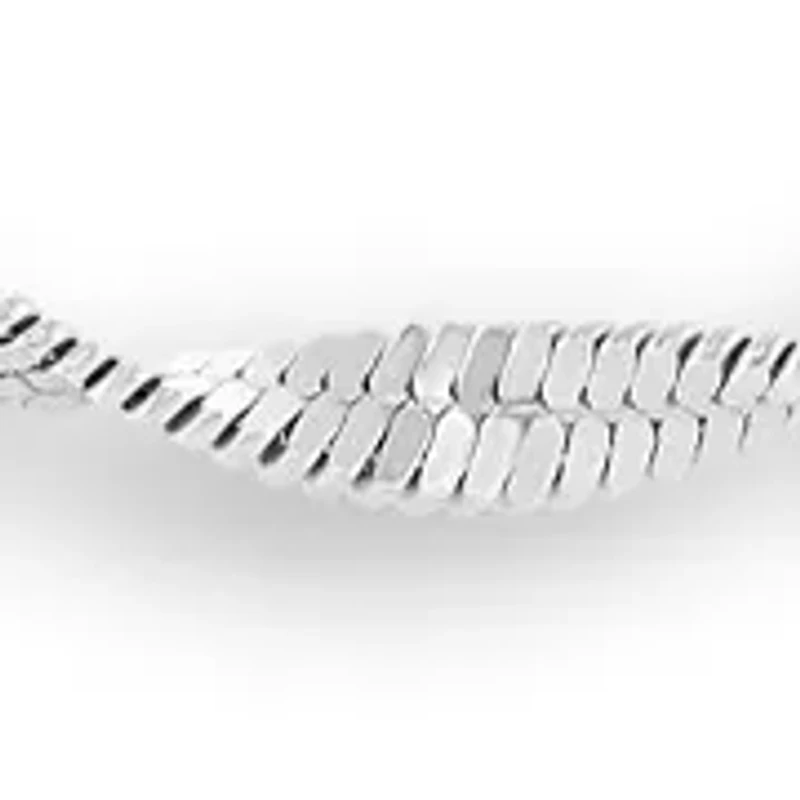 Fine Silver Plated Twisted Butterfly Chain Necklace