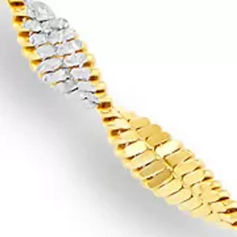 Gold Plated Twisted Butterfly Chain Necklace