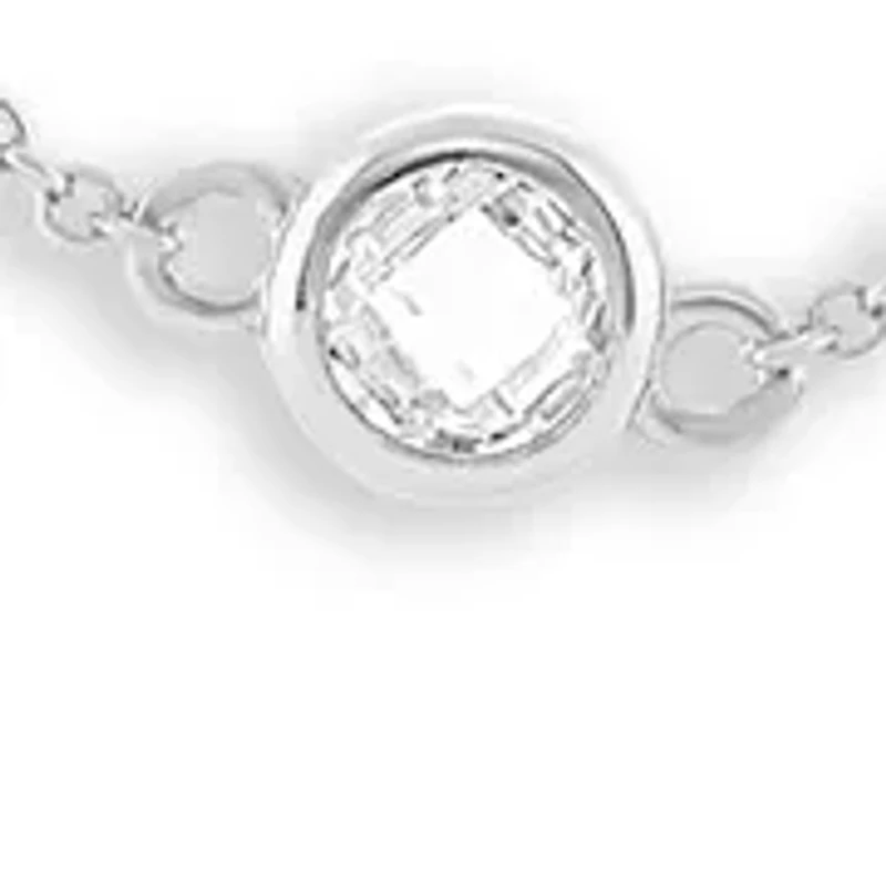 Faceted CZ Chain Necklace