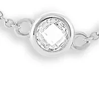 Faceted CZ Chain Necklace