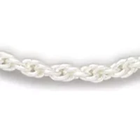 18 Inch Sterling Silver Diamond Cut Rope Chain Necklace 