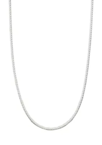 24 Inch Sterling Silver Diamond Cut Rope Chain Necklace 