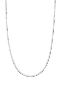  24 Inch Sterling Silver Diamond Cut Rope Chain Necklace 