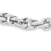 Fine Silver Plated 30" Rope Chain Necklace