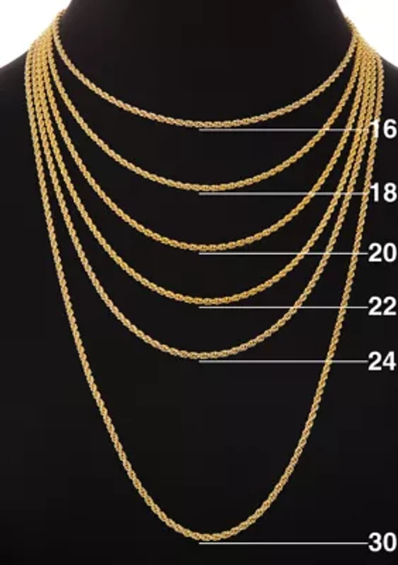 Gold Plated Heart Station Chain Necklace