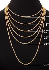 Gold Plated Polished Graduated Beads Necklace 