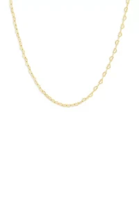 Sterling Silver Open Heart Links Chain Necklace
