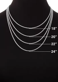 Sterling Silver Snake Chain 16" Necklace