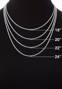 Sterling Silver Snake Chain 18" Necklace