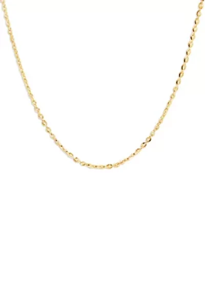 Polished Cable Link Chain Necklace