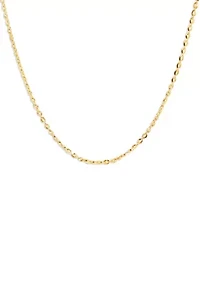 Polished  Cable Link Chain Necklace