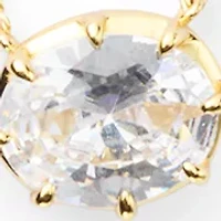 Oval Cubic Zirconia Necklace