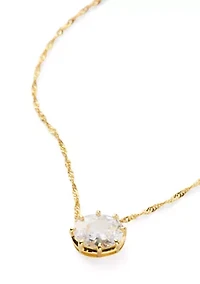 Oval Cubic Zirconia Necklace