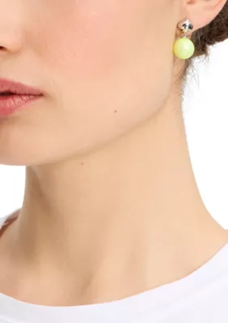 Lab Grown Pearlie Drop Earrings