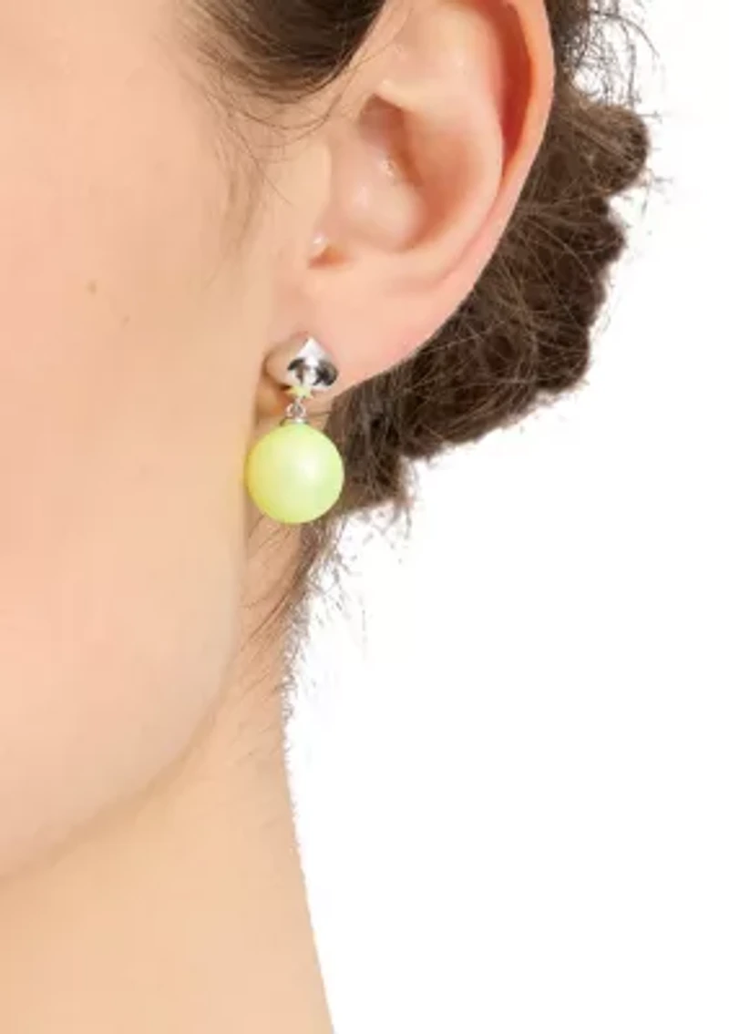 Lab Grown Pearlie Drop Earrings