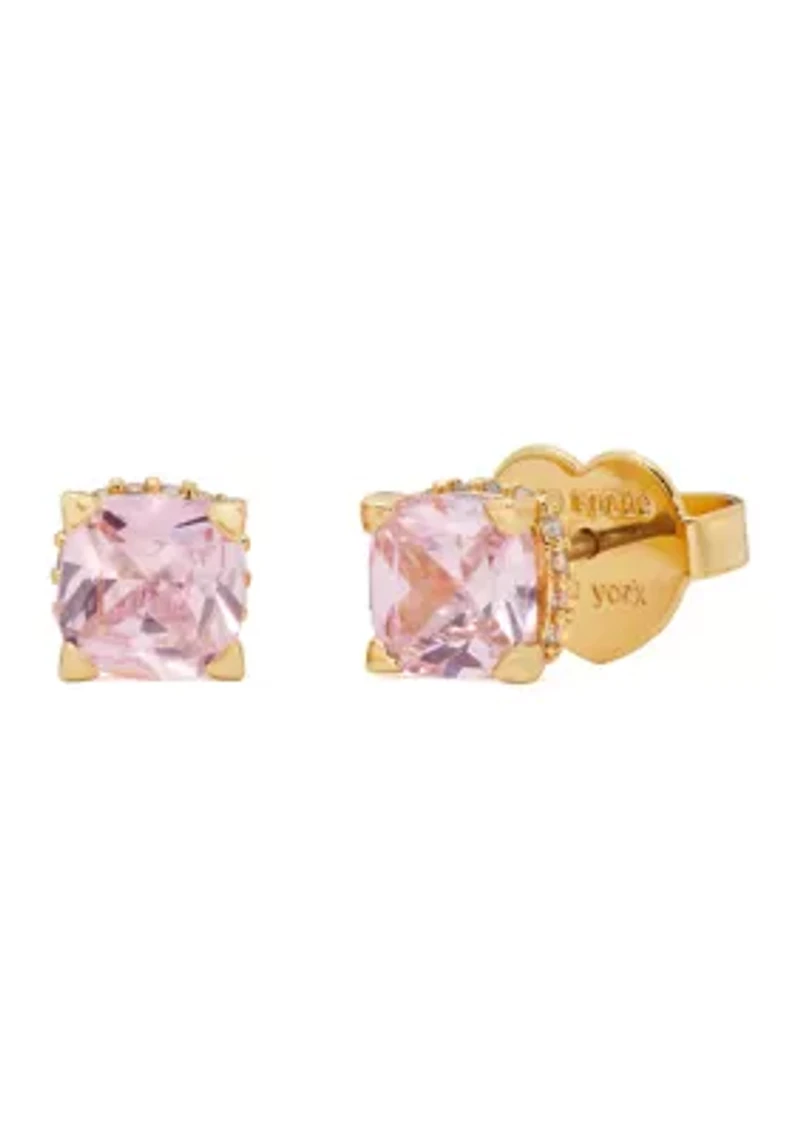 Square Crystal Stud Earrings