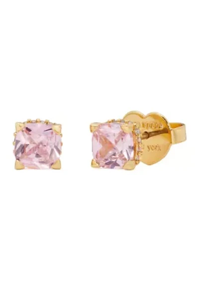 Square Crystal Stud Earrings
