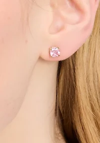 Square Crystal Stud Earrings