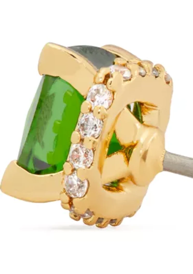 Square Crystal Stud Earrings