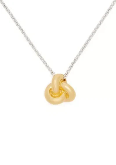 Double Knot Pendant Necklace