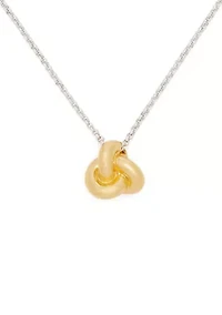 Double Knot Pendant Necklace