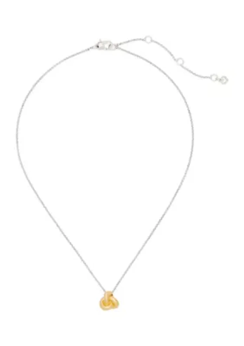 Double Knot Pendant Necklace