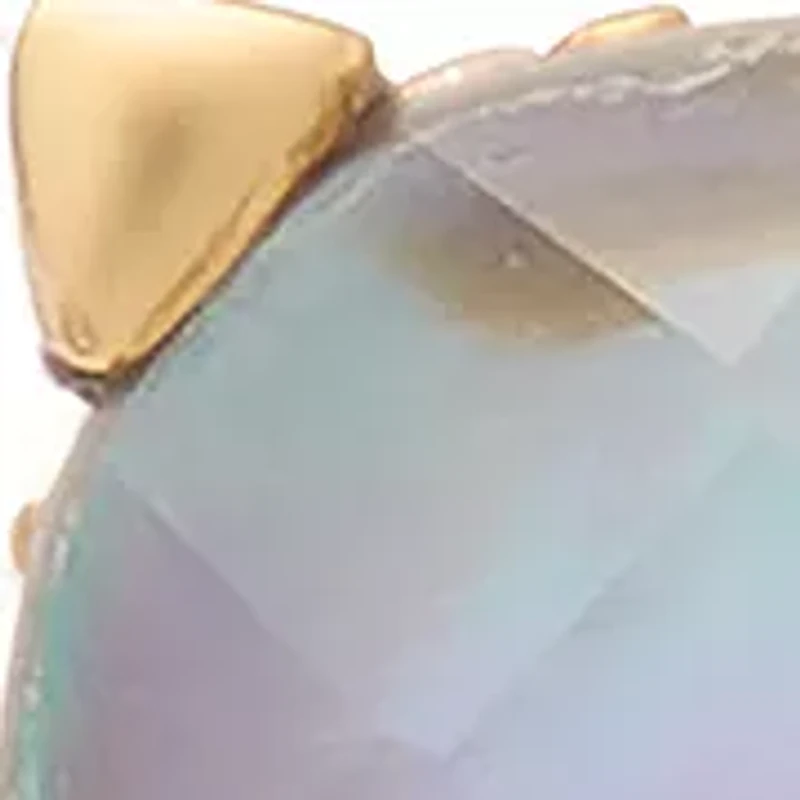 Square Stone 6 Millimeter Stud Earrings