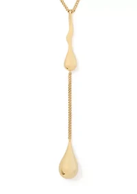 Lab Grown Molten Lariat Necklace