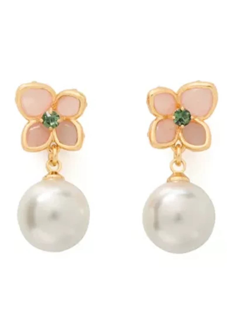 Pastel Petals Drop Earrings