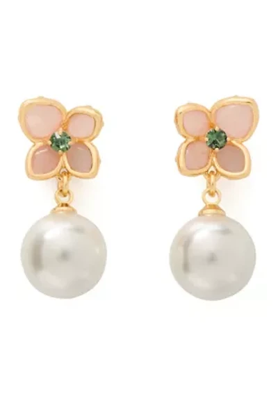 Pastel Petals Drop Earrings