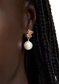 Pastel Petals Drop Earrings