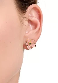 Pastel Petals Stud Earrings