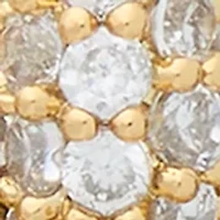 Double Knot Pave Stud Earrings