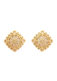 Flower Lace Stud Earrings