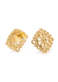 Flower Lace Stud Earrings