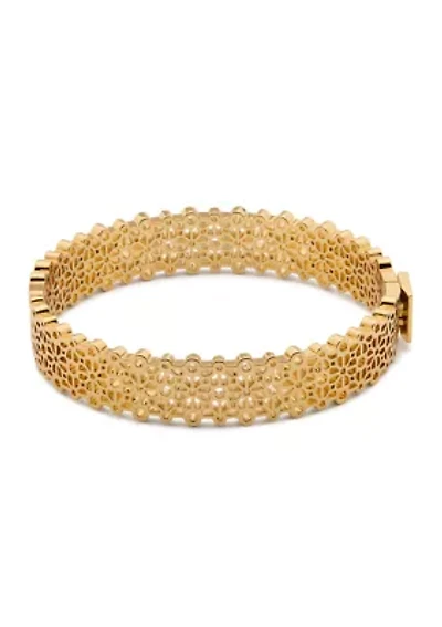 Flower Lace Thin Bangle Bracelet