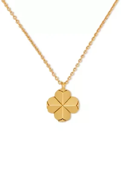 Spade Flower Mini Pendant Necklace