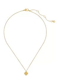 Spade Flower Mini Pendant Necklace