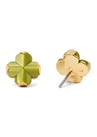 Spade Flower Stud Earrings