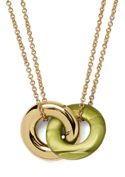Interlock Small Pendant Necklace