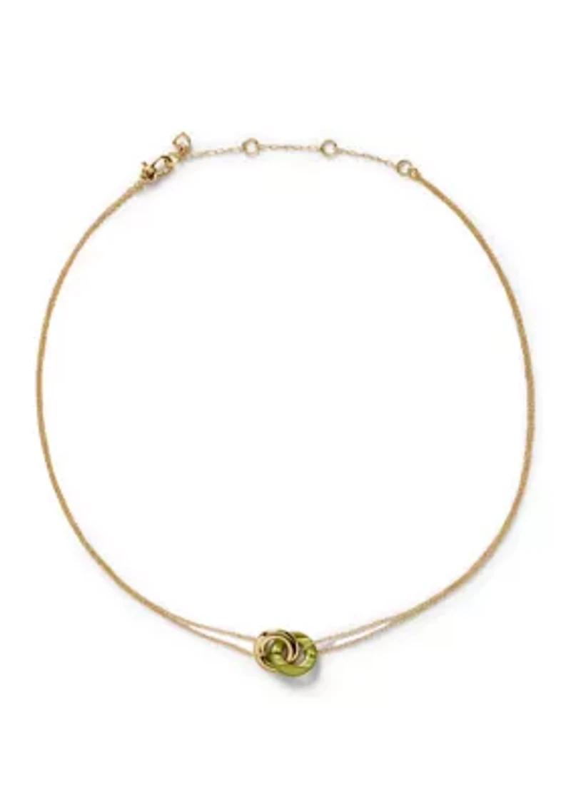 Interlock Small Pendant Necklace